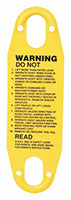 Warning Push Button Label