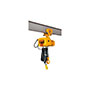 Harrington NER Series 1/8 Ton (t) Capacity Hoists with Plain Trolley