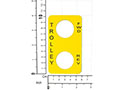 Schneider Pendant Station Legend Plate (9001-SKN203 (E-23))